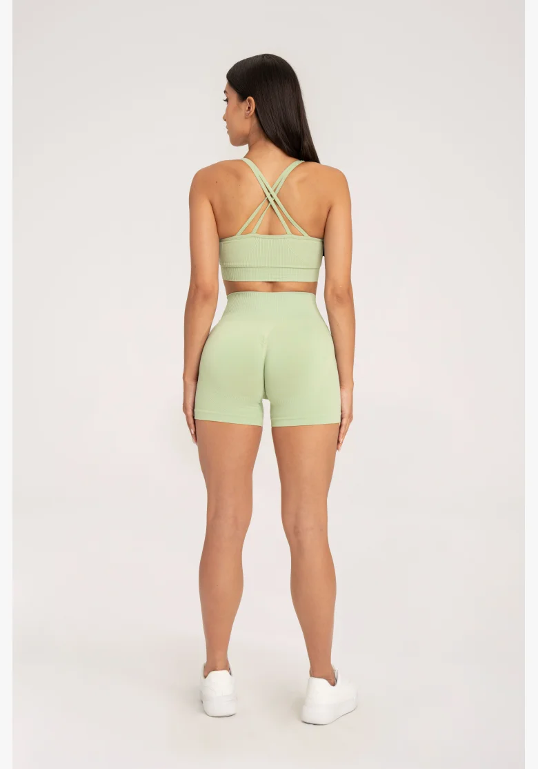 Gym Glamour Šortky push up 2.0 Pistachio • NebShop