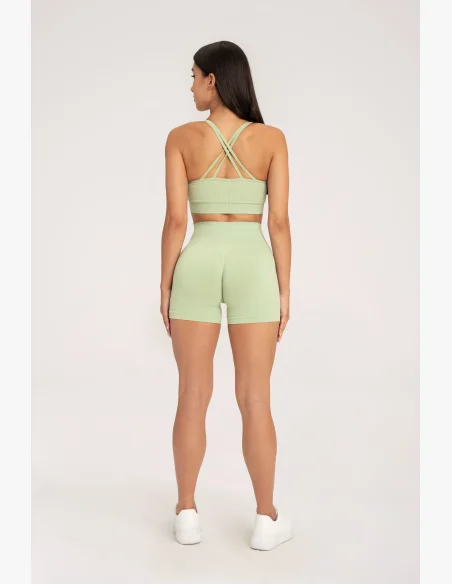 Gym Glamour Šortky push up 2.0 Pistachio • NebShop