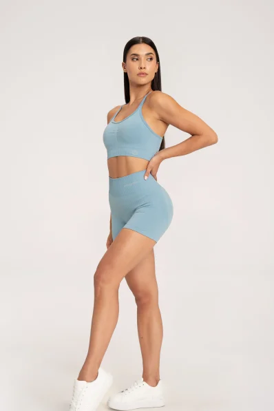 Gym Glamour Šortky push up 2.0 Blue Lagoon • NebShop