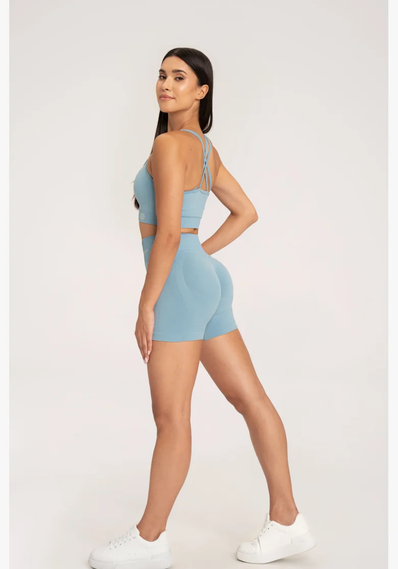 Gym Glamour Šortky push up 2.0 Blue Lagoon • NebShop
