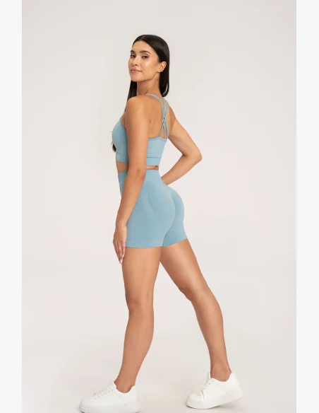 Gym Glamour Šortky push up 2.0 Blue Lagoon • NebShop