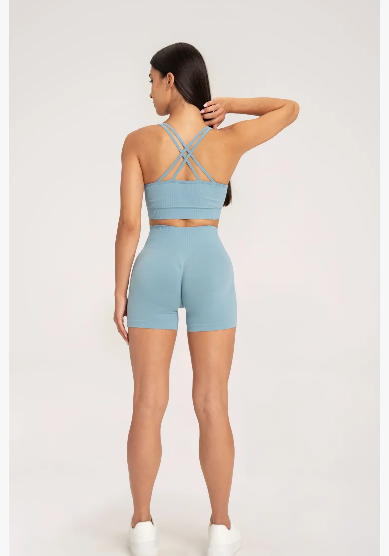 Gym Glamour Šortky push up 2.0 Blue Lagoon • NebShop