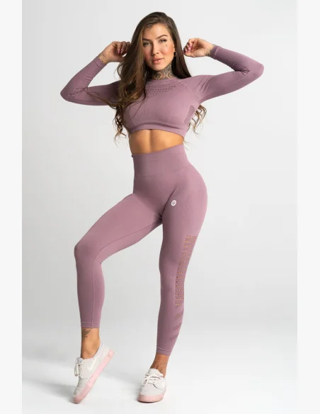GYM GLAMOUR • Gym Glamour Crop top s dlouhým rukávem Wild Rose • NebShop