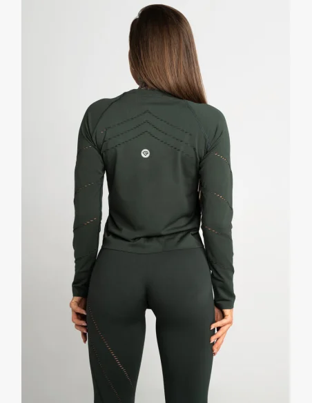 GYM GLAMOUR • Gym Glamour Top s dlouhým rukávem Deep Forest • NebShop