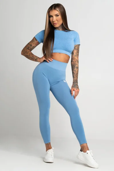 GYM GLAMOUR • Gym Glamour Legíny Second Skin Blue • NebShop