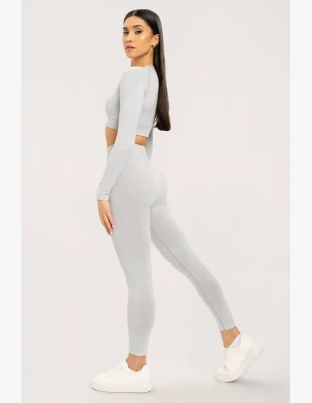 Gym Glamour Stone Washed bíle • NebShop