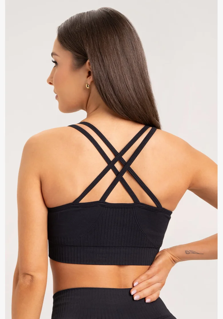Gym Glamour Podprsenka push up 2.0 Black • NebShop
