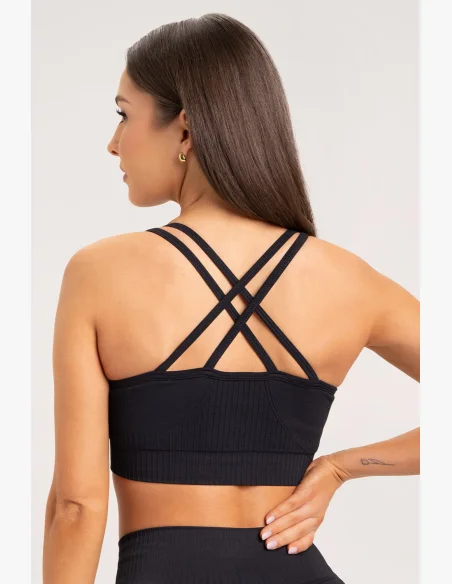Gym Glamour Podprsenka push up 2.0 Black • NebShop