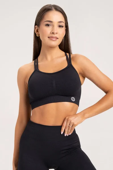 Gym Glamour Podprsenka push up 2.0 Black • NebShop