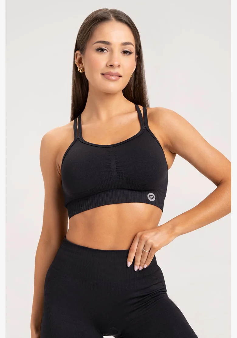 Gym Glamour Podprsenka push up 2.0 Black • NebShop