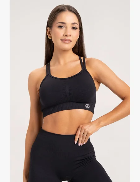 Gym Glamour Podprsenka push up 2.0 Black • NebShop