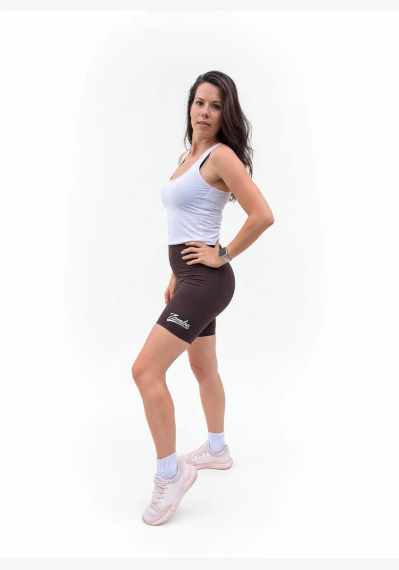 ZOMBE • ZOMBE Push Up Šortky Bike Fit hnědé • NebShop