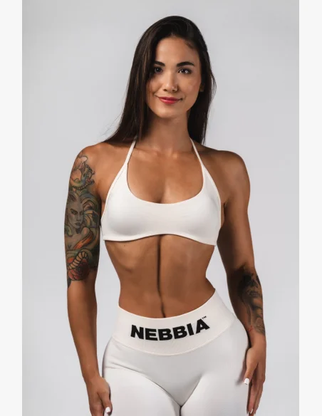 NEBBIA Bezešvá Lift-Up podprsenka Flow Seamless krémová