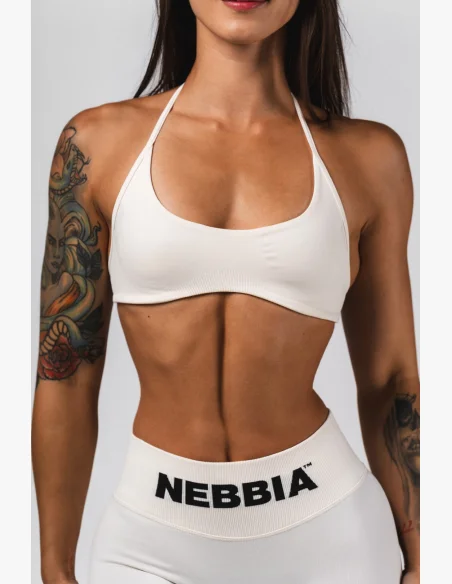 NEBBIA Bezešvá Lift-Up podprsenka Flow Seamless krémová