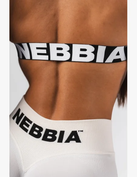 NEBBIA Bezešvá Lift-Up podprsenka Flow Seamless krémová