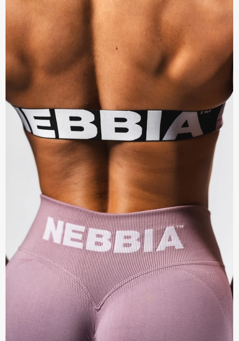NEBBIA Bezešvá Lift-Up podprsenka Flow Seamless růžová