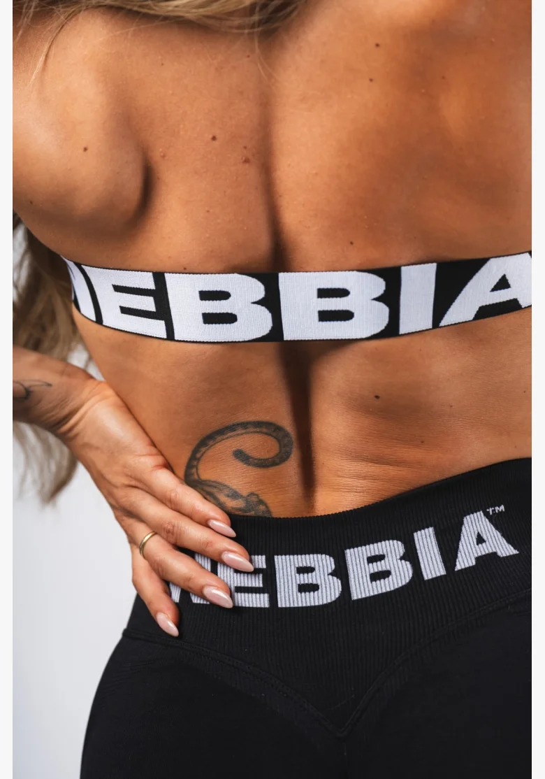 NEBBIA Bezešvá Lift-Up podprsenka Flow Seamless černá