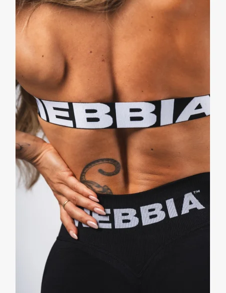 NEBBIA Bezešvá Lift-Up podprsenka Flow Seamless černá