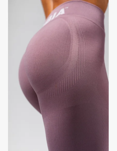 NEBBIA Bezešvé extra push-up legíny s vysokým pasem Flow Seamless růžové
