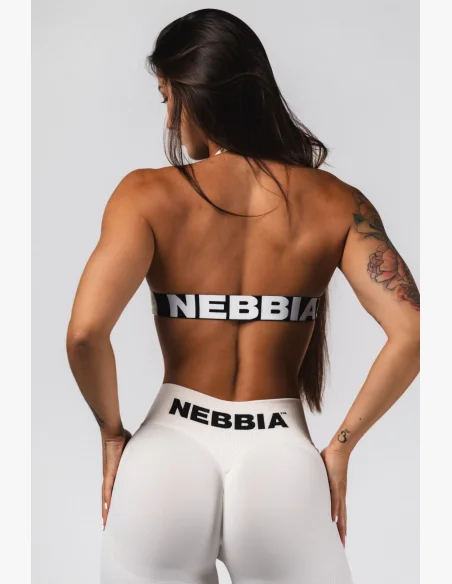 NEBBIA Bezešvé extra push-up legíny s vysokým pasem Flow Seamless krémové