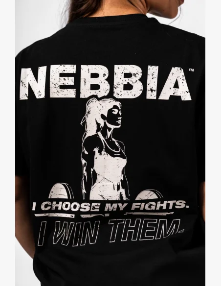 NEBBIA Oversized tričko RESET černé