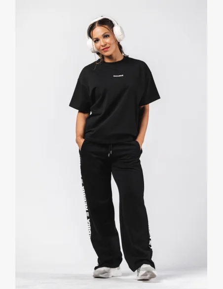 NEBBIA Oversized tričko RESET černé