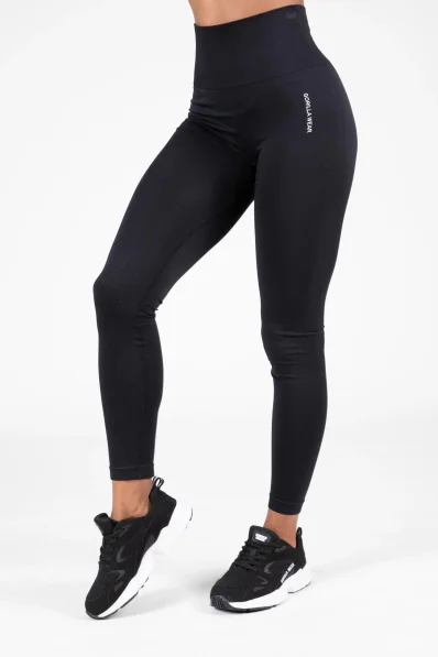 Gorilla Wear Dámske bezešvé legíny QUINCY Seamless - Černé