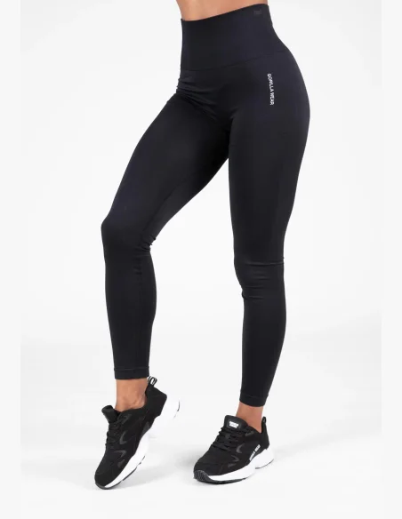 Gorilla Wear Dámske bezešvé legíny QUINCY Seamless - Černé
