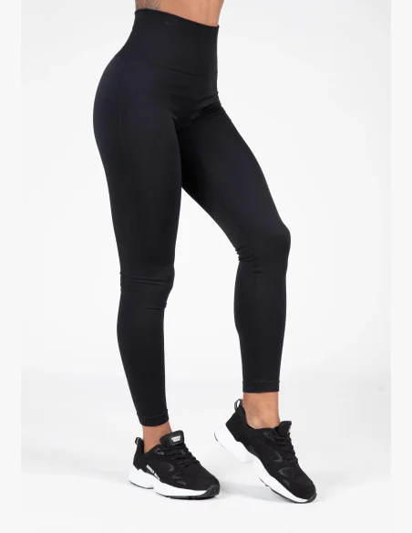 Gorilla Wear Dámske bezešvé legíny QUINCY Seamless - Černé