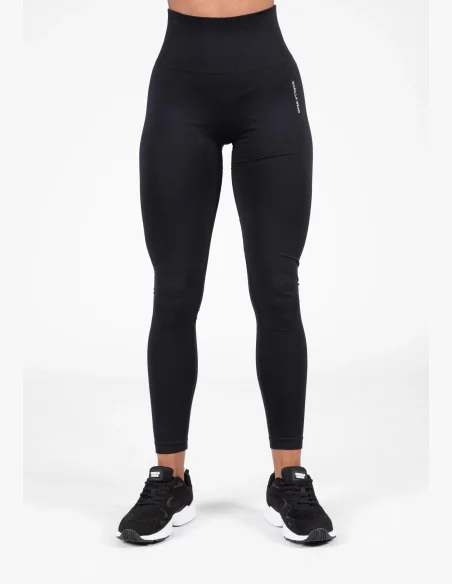 Gorilla Wear Dámske bezešvé legíny QUINCY Seamless - Černé