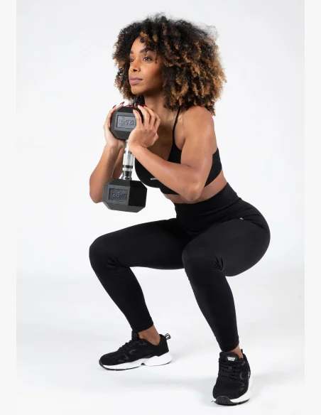 Gorilla Wear Dámske bezešvé legíny QUINCY Seamless - Černé