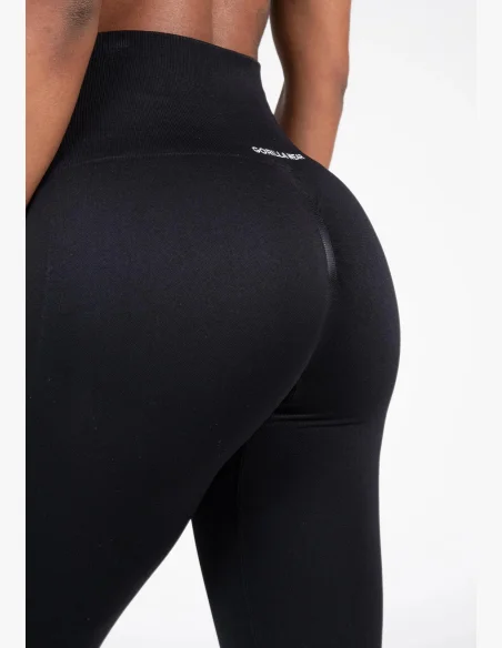 Gorilla Wear Dámske bezešvé legíny QUINCY Seamless - Černé
