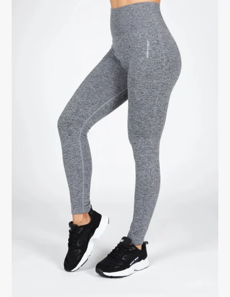 Gorilla Wear Dámske bezešvé legíny QUINCY Seamless - Šedé