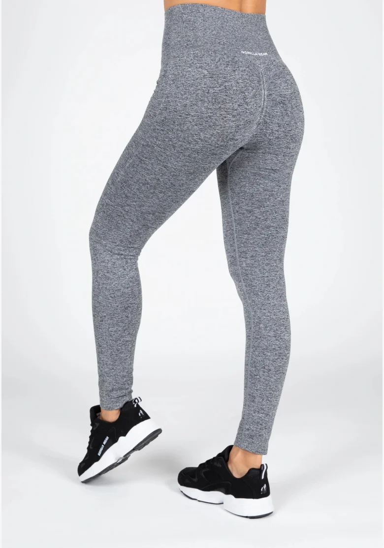 Gorilla Wear Dámske bezešvé legíny QUINCY Seamless - Šedé