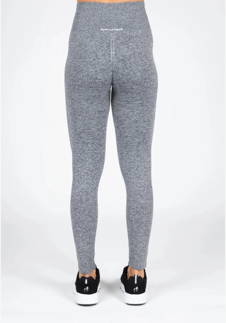 Gorilla Wear Dámske bezešvé legíny QUINCY Seamless - Šedé