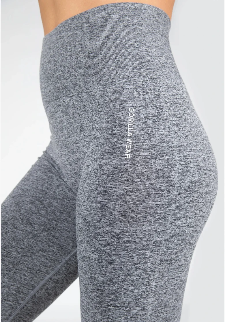 Gorilla Wear Dámske bezešvé legíny QUINCY Seamless - Šedé
