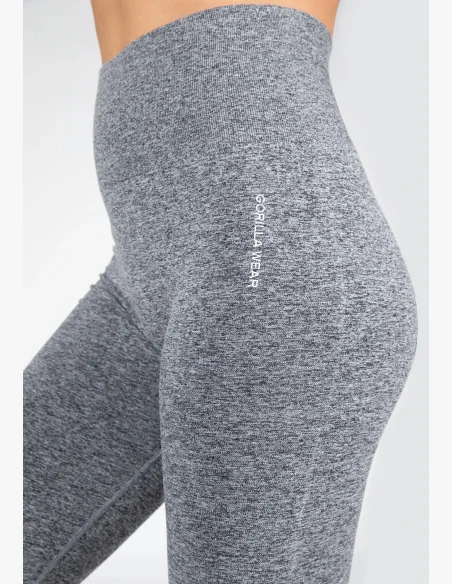 Gorilla Wear Dámske bezešvé legíny QUINCY Seamless - Šedé