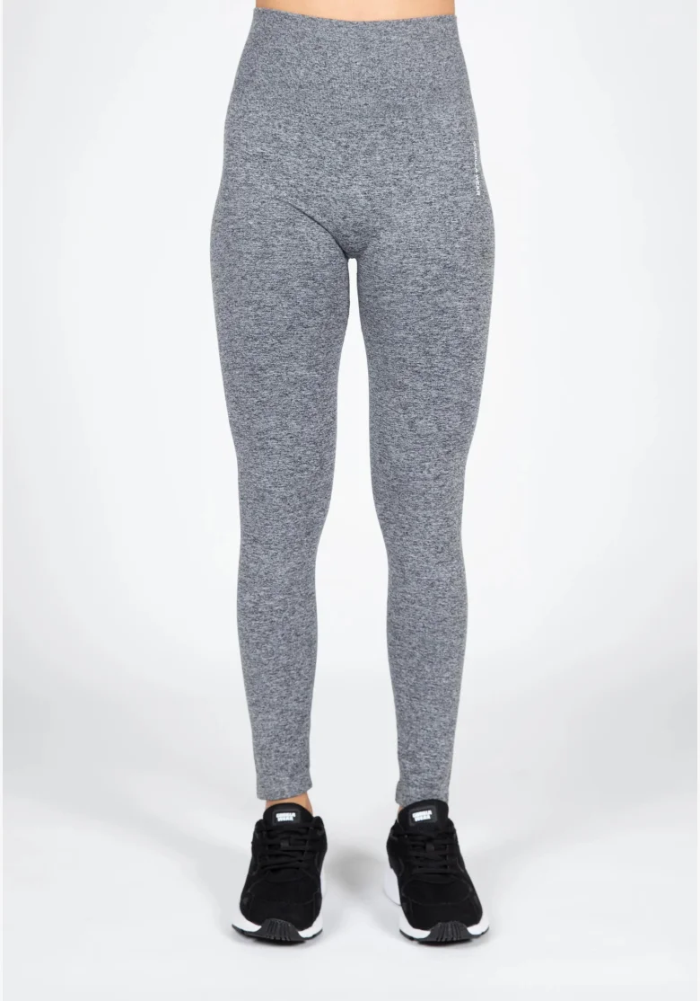 Gorilla Wear Dámske bezešvé legíny QUINCY Seamless - Šedé