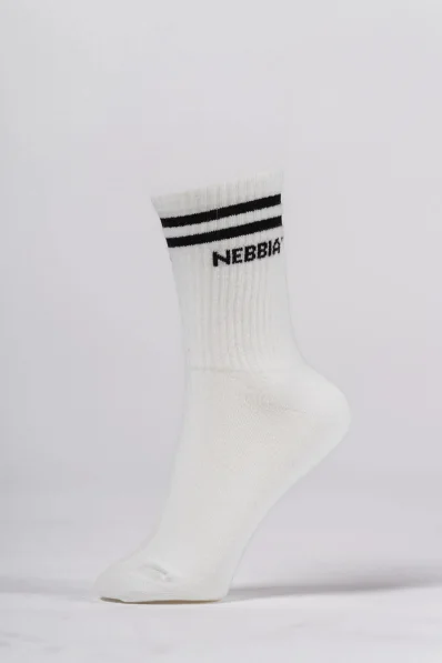 NEBBIA crew ponožky krémové