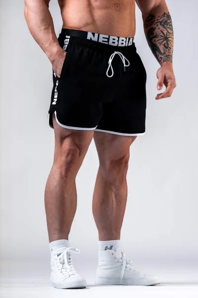 NEBBIA Teplákové šortky HERO Černé 2