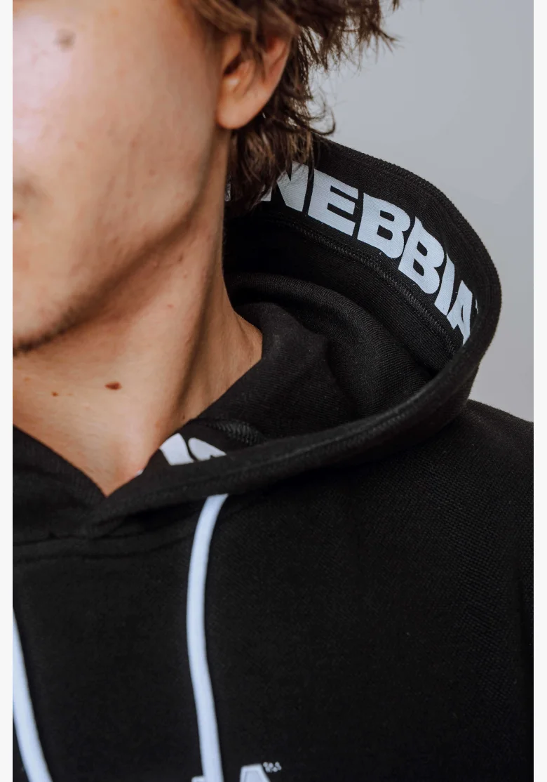 NEBBIA Mikina bez rukávů HERO Černá