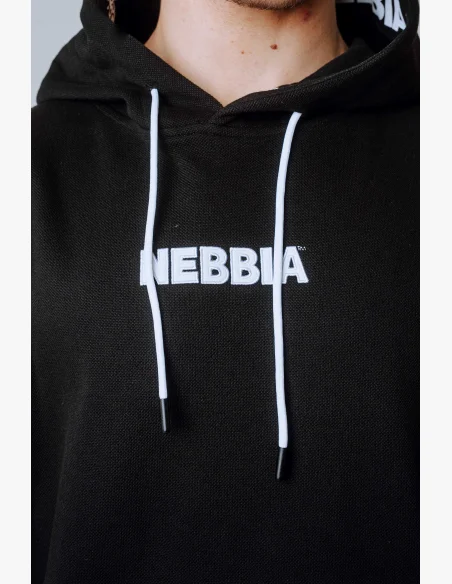 NEBBIA Mikina bez rukávů HERO Černá