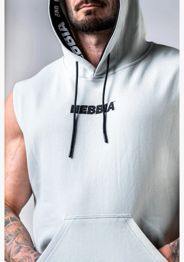 NEBBIA Mikina bez rukávů HERO Šedá