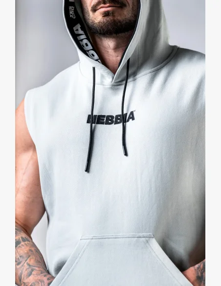 NEBBIA Mikina bez rukávů HERO Šedá