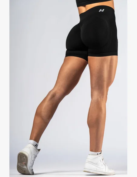 NEBBIA High-waist push-up šortky POWER černé