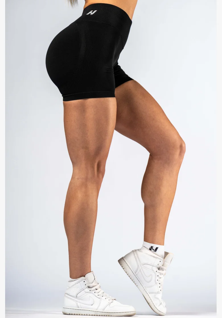 NEBBIA High-waist push-up šortky POWER černé