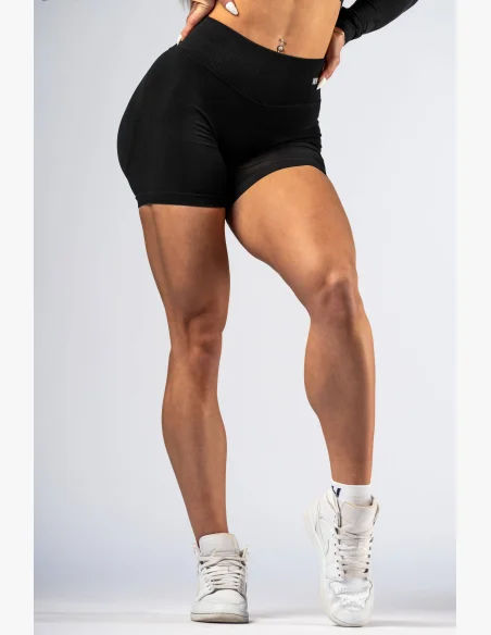 NEBBIA High-waist push-up šortky POWER černé