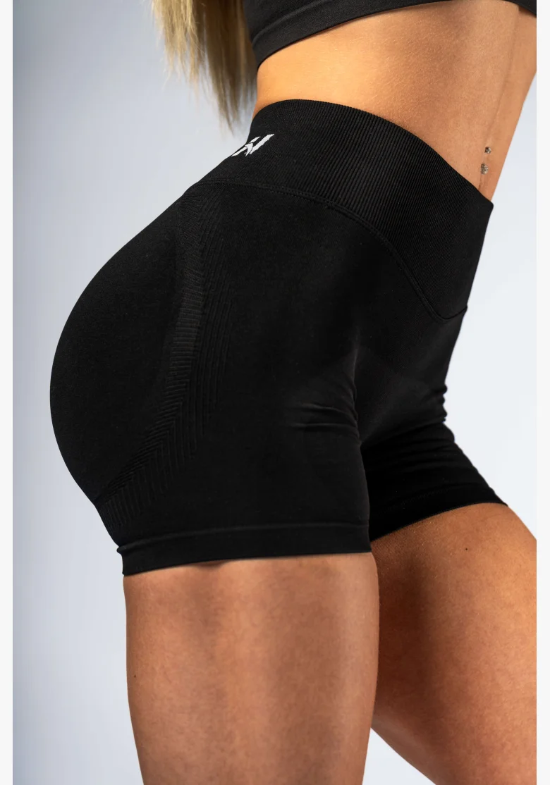 NEBBIA High-waist push-up šortky POWER černé