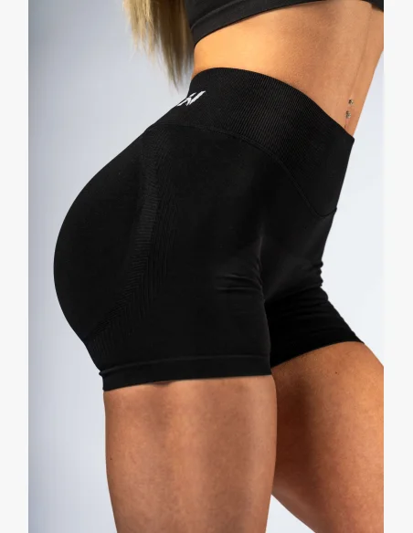 NEBBIA High-waist push-up šortky POWER černé