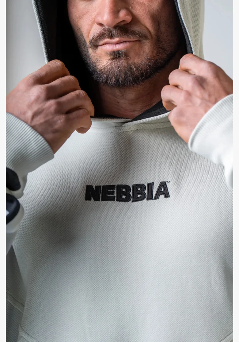 NEBBIA Mikina s kapucí HERO šedá